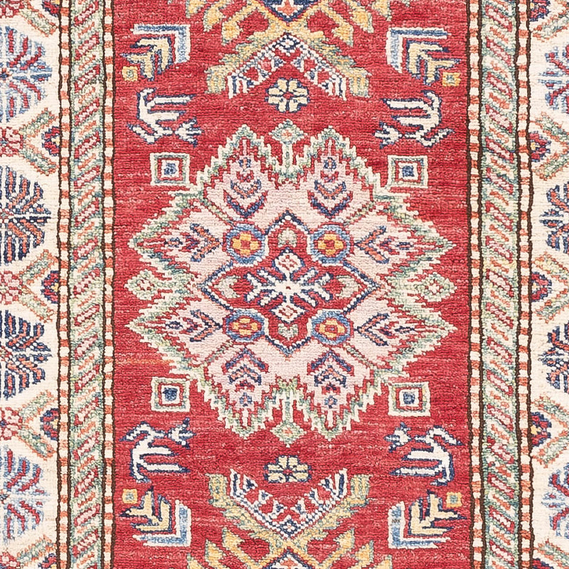 Biegacz Dywan Ziegler - Kazak - 263 x 76 cm - czerwony
