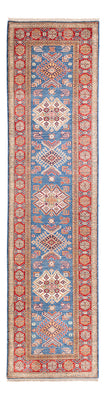 Biegacz Dywan Ziegler - Kazak - 307 x 83 cm - niebieski