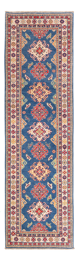 Biegacz Dywan Ziegler - Kazak - 290 x 84 cm - niebieski