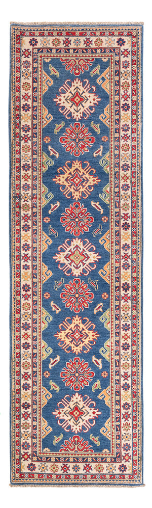 Biegacz Dywan Ziegler - Kazak - 290 x 84 cm - niebieski