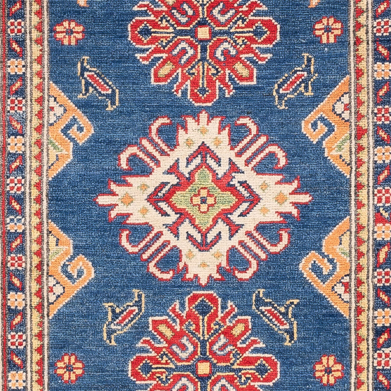 Biegacz Dywan Ziegler - Kazak - 290 x 84 cm - niebieski