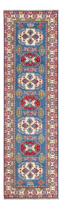 Biegacz Dywan Ziegler - Kazak - 281 x 80 cm - niebieski