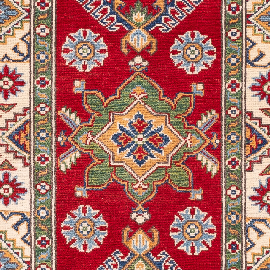 Biegacz Dywan Ziegler - Kazak - 293 x 76 cm - czerwony