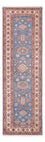 Biegacz Dywan Ziegler - Kazak - 256 x 74 cm - niebieski