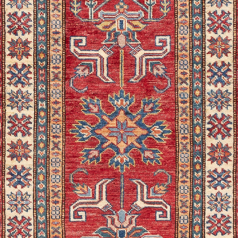 Biegacz Dywan Ziegler - Kazak - 294 x 71 cm - czerwony