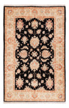 Dywan Zieglera 101x155cm - Dywan orientalny - Prostokątny / Czarny / 101 x 155 cm Prostokątny