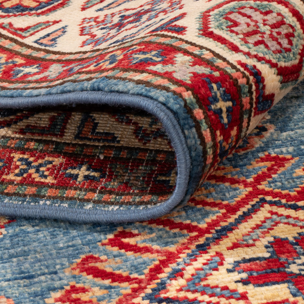 Dywan Ziegler - Kazak - 155 x 99 cm - niebieski