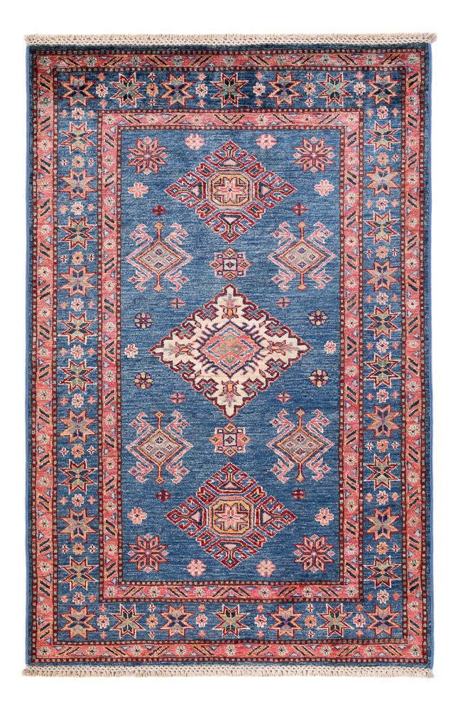 Dywan Ziegler - Kazak - 152 x 99 cm - niebieski