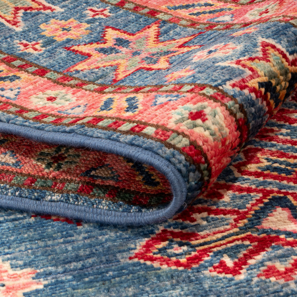 Dywan Ziegler - Kazak - 157 x 98 cm - niebieski