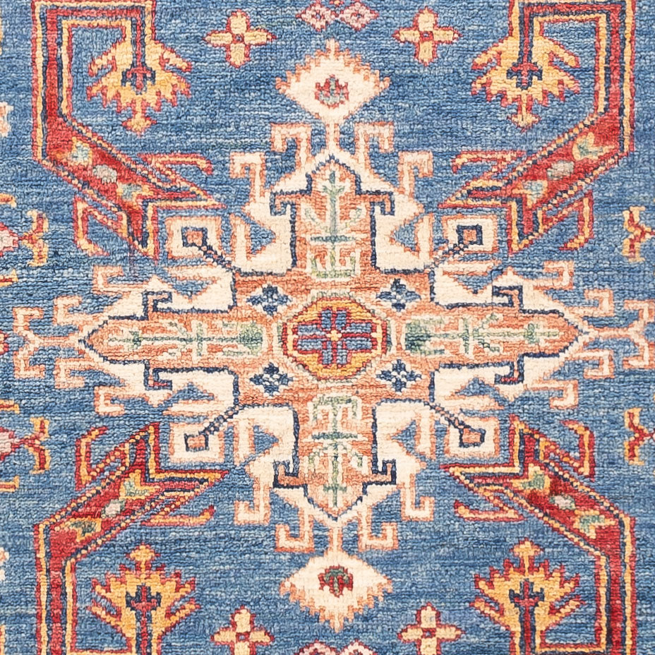 Dywan Ziegler - Kazak - 154 x 99 cm - niebieski