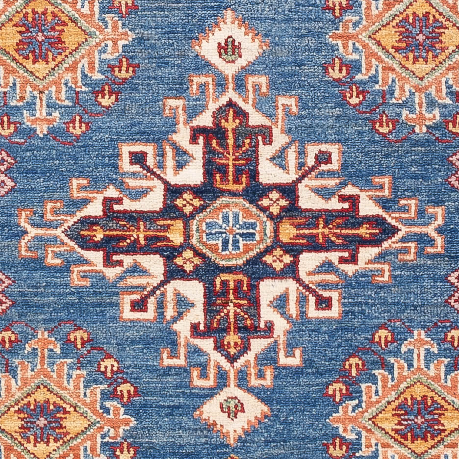Dywan Ziegler - Kazak - 158 x 97 cm - niebieski