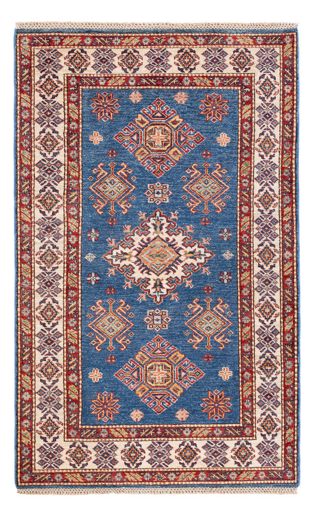 Dywan Ziegler - Kazak - 152 x 96 cm - niebieski