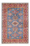 Kazak Dywan 99x155cm - Dywan orientalny - Prostokątny / Niebieski / 99 x 155 cm Prostokątny