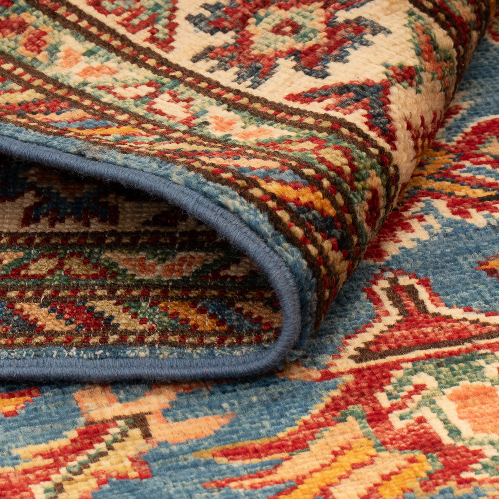 Dywan Ziegler - Kazak - Royal - 125 x 81 cm - niebieski