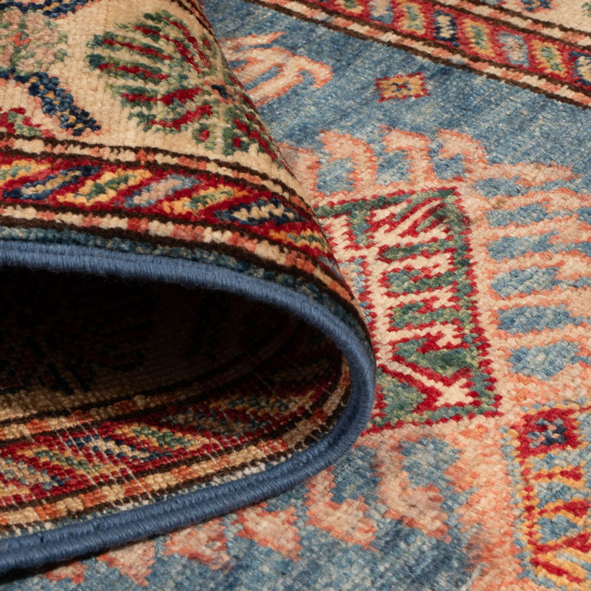 Dywan Ziegler - Kazak - Royal - 122 x 80 cm - niebieski