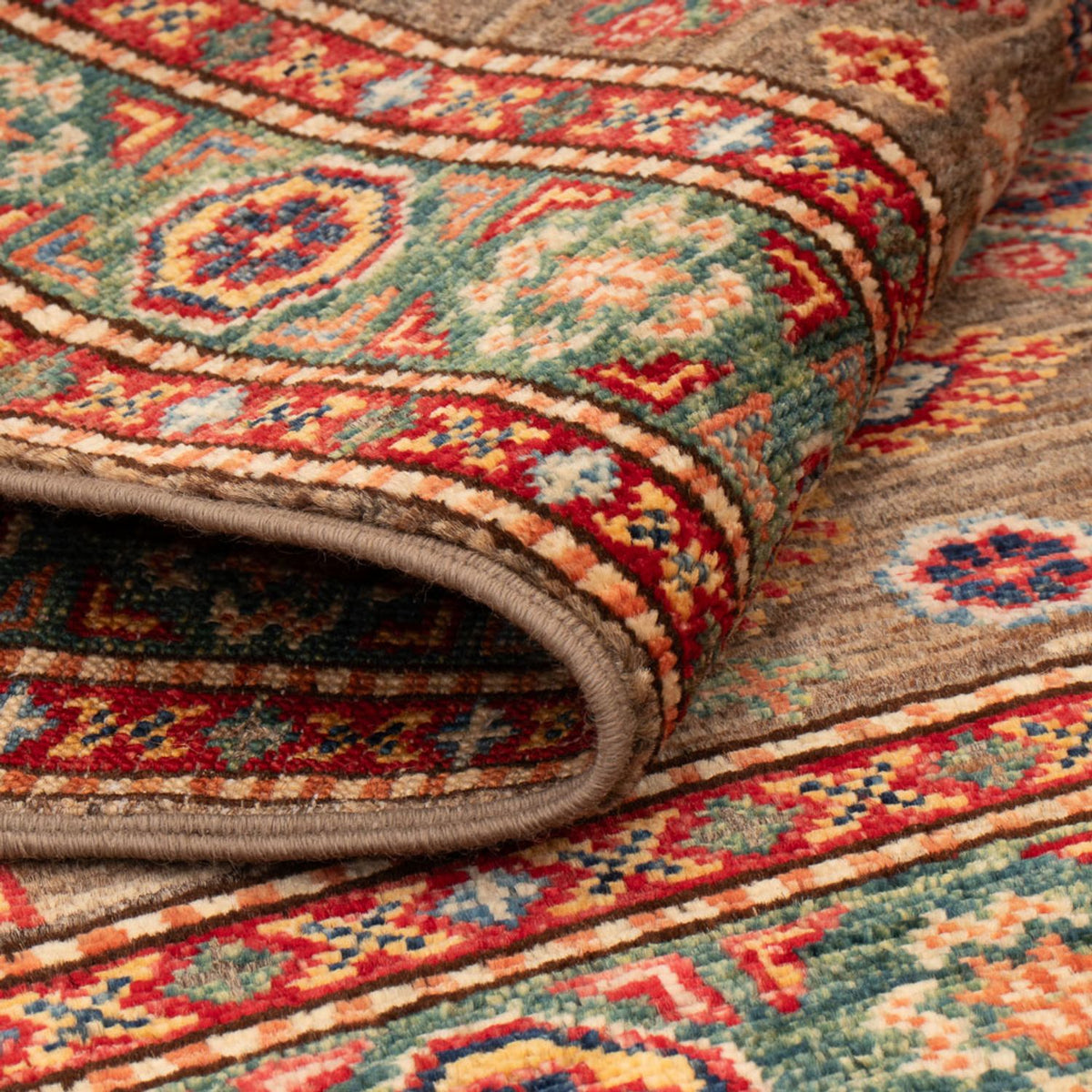 Dywan Ziegler - Kazak - Royal - 120 x 77 cm - ciemnobrązowy