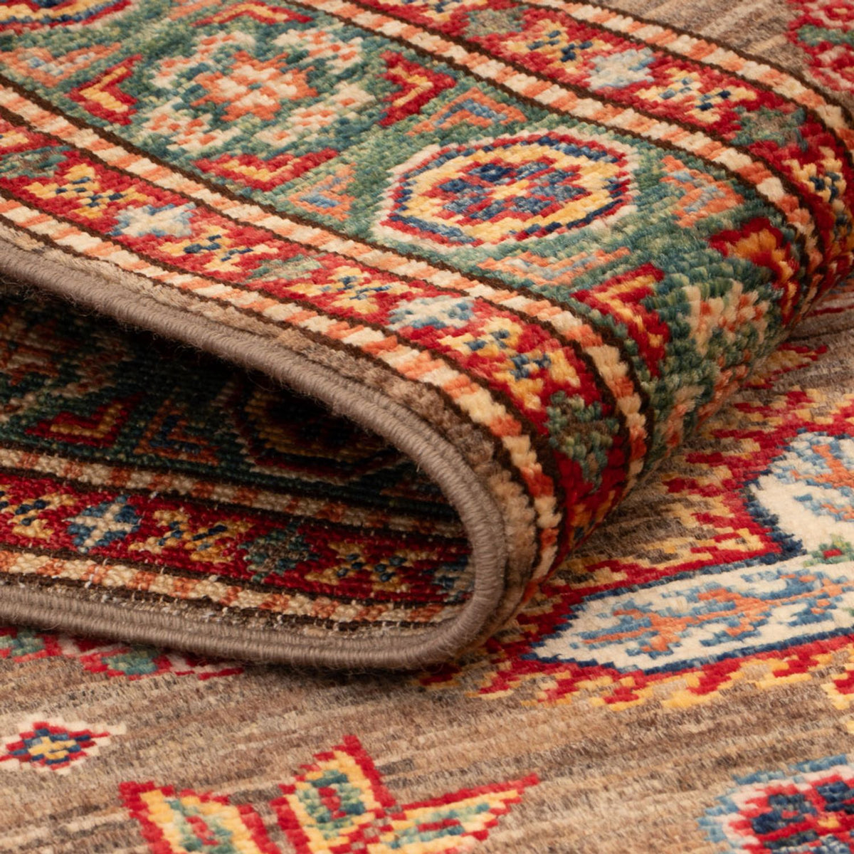 Dywan Ziegler - Kazak - Royal - 120 x 76 cm - ciemnobrązowy