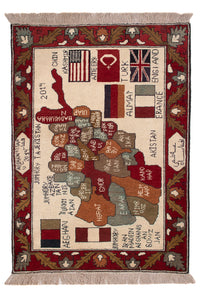 Dywan afgański - Royal - 97 x 69 cm - wielokolorowy