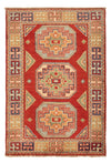 Kazak Dywan 62x92cm - Dywan orientalny - Prostokątny / Czerwony / 62 x 92 cm Prostokątny