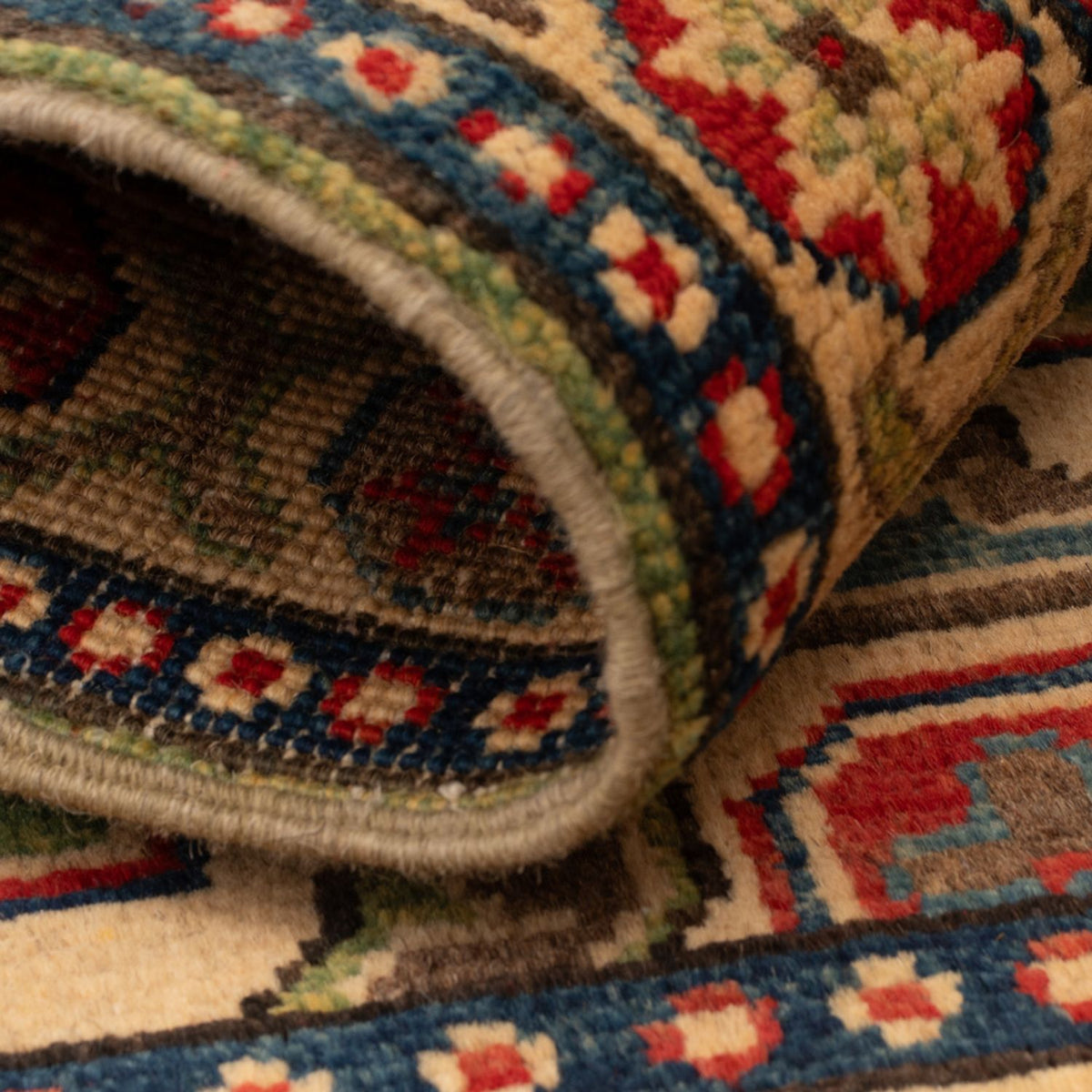 Dywan Ziegler - Kazak - 90 x 60 cm - zielona