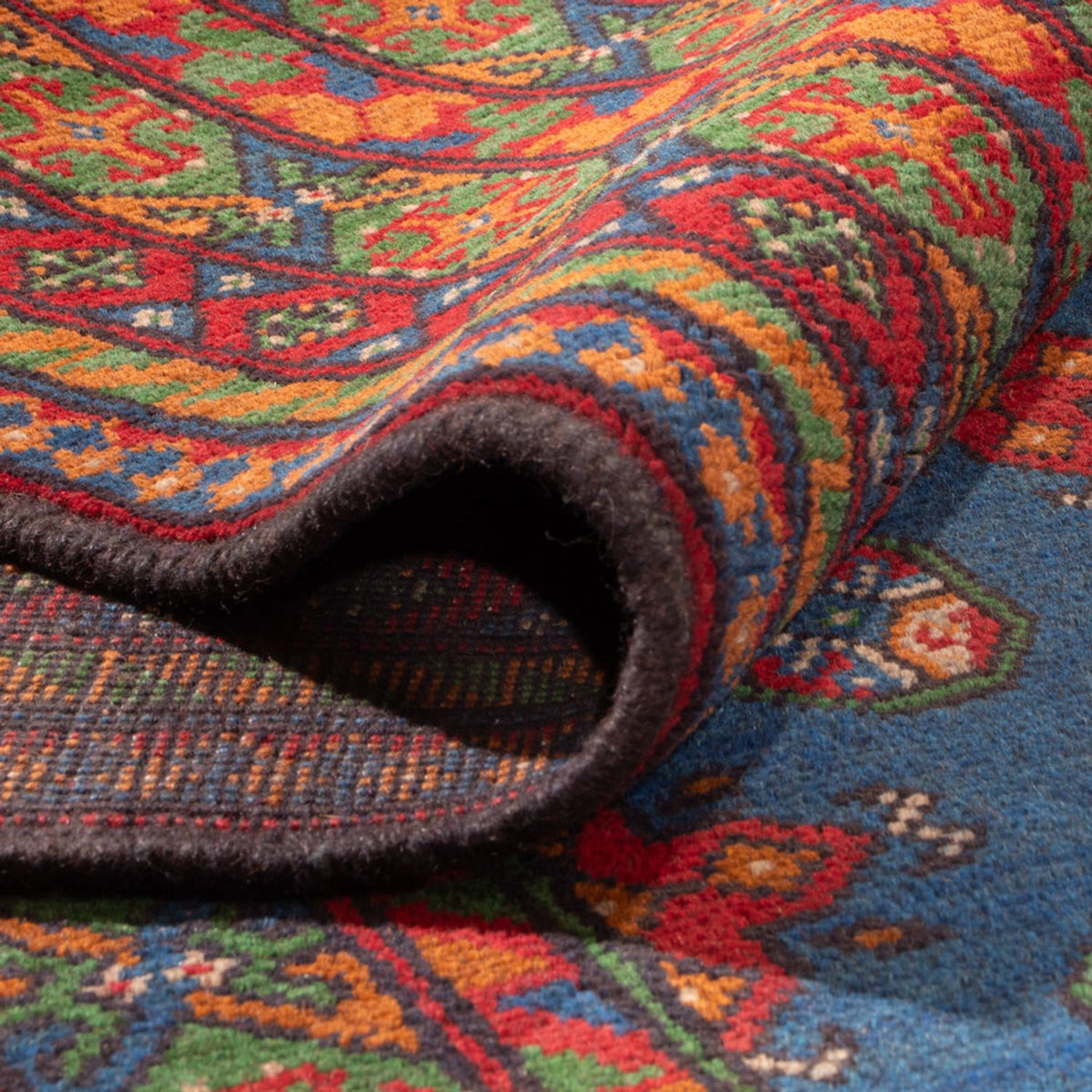 Dywan afgański - Filpa - 392 x 300 cm - niebieski