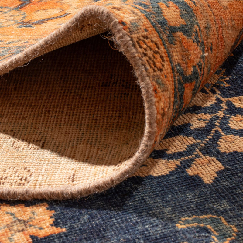 Dywan Vintage - 387 x 286 cm - ciemnoniebieski