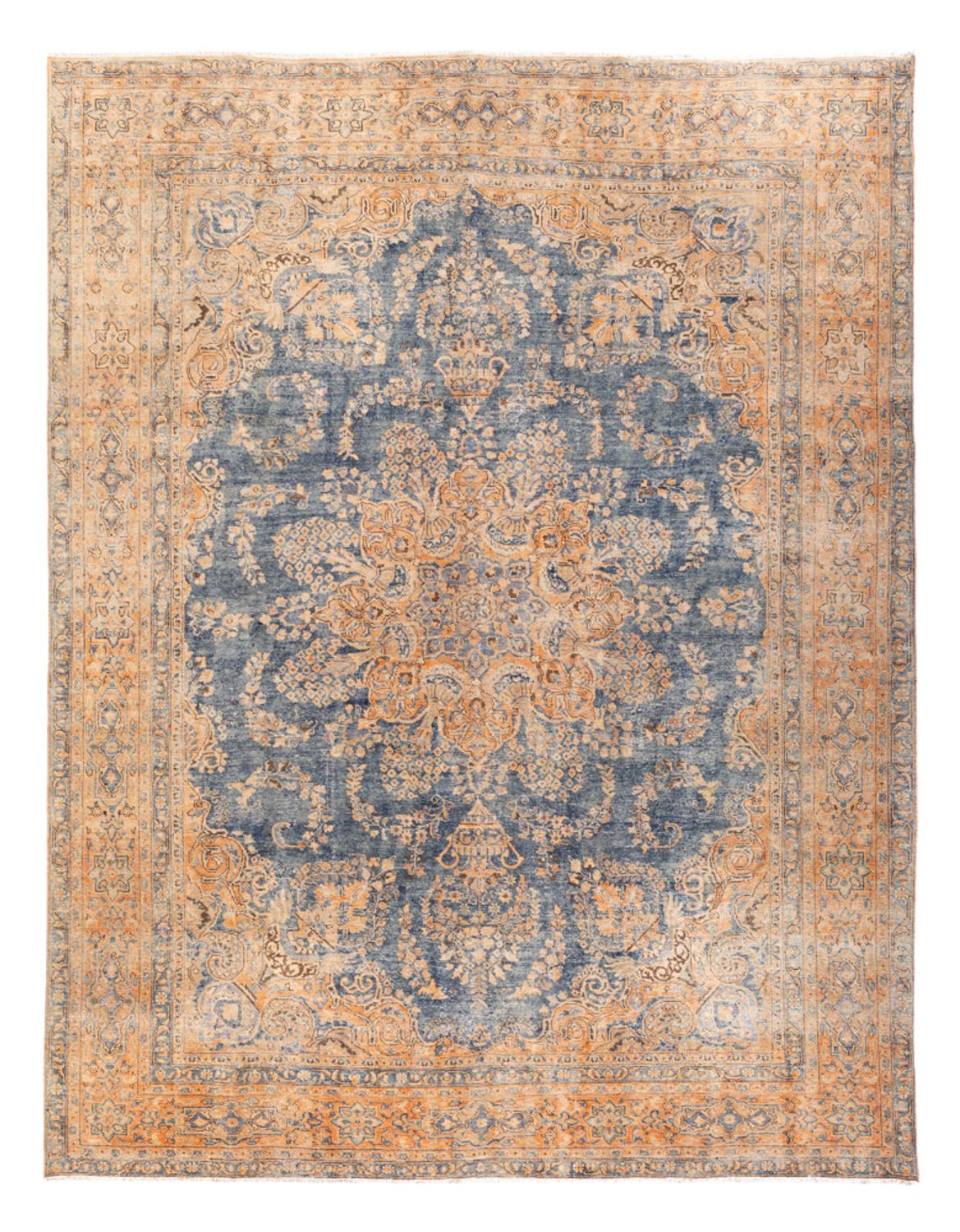 Dywan Vintage - 377 x 280 cm - niebieski