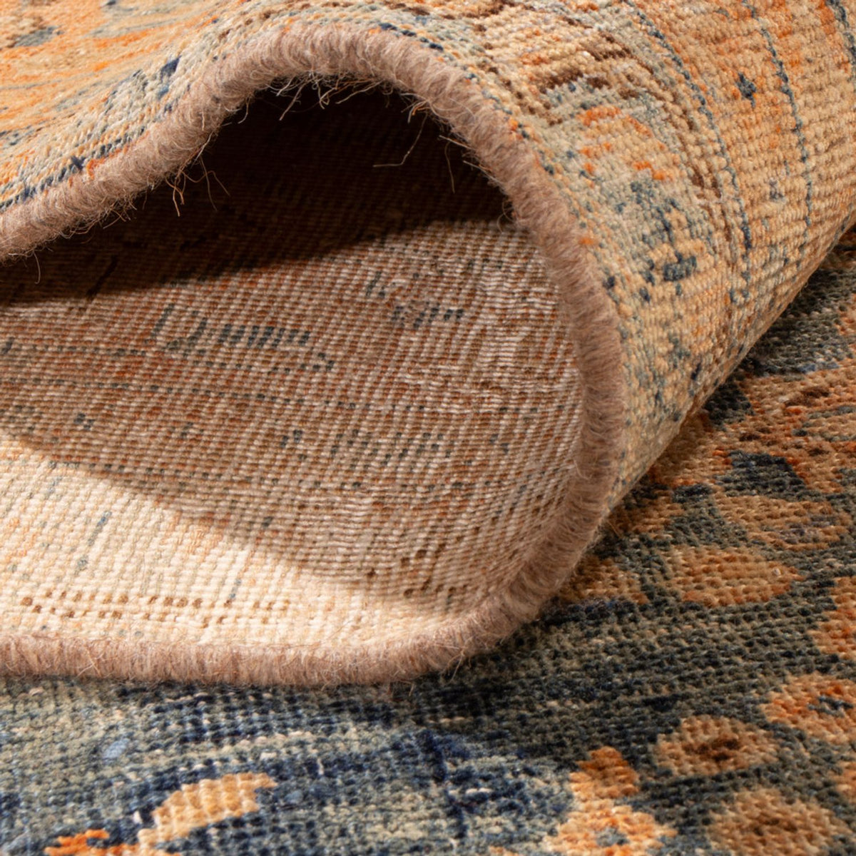 Dywan Vintage - 377 x 280 cm - niebieski