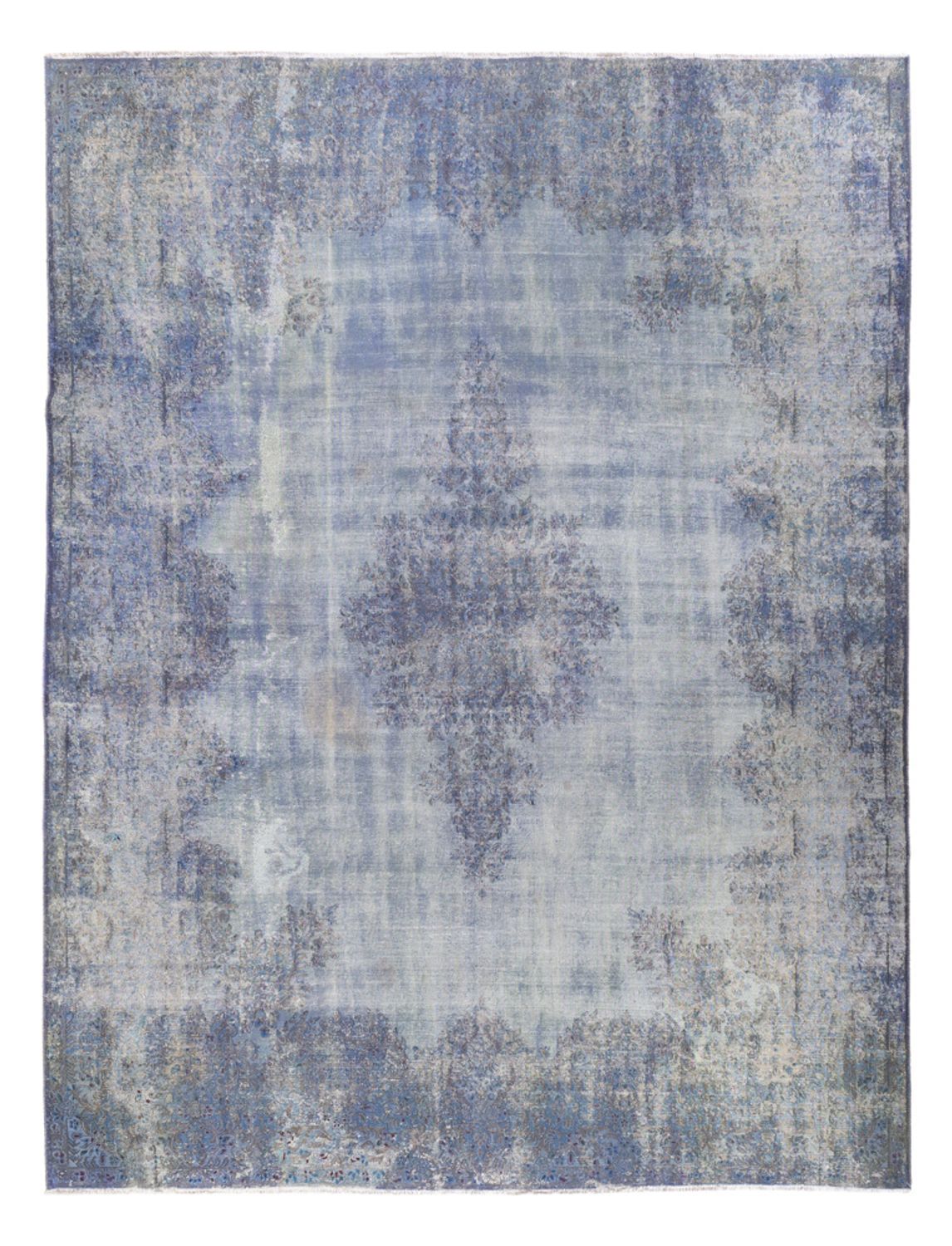 Dywan Vintage - 355 x 266 cm - ciemnoniebieski