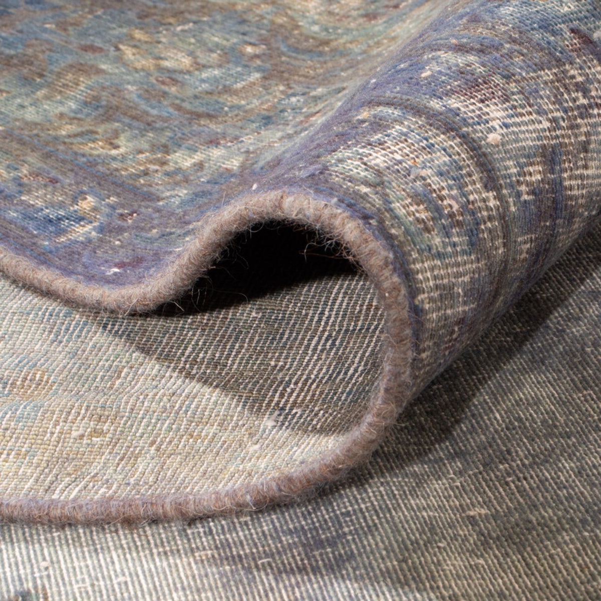 Dywan Vintage - 355 x 266 cm - ciemnoniebieski