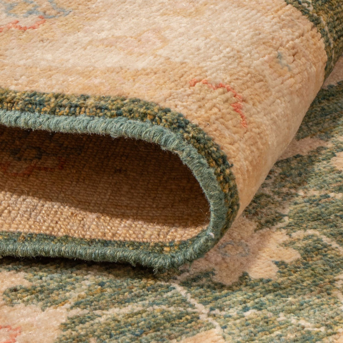 Biegacz Dywan Zieglera - 393 x 83 cm - oliwkowa zieleń