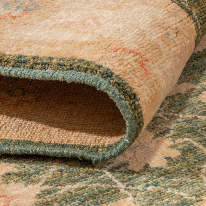 Biegacz Dywan Zieglera - 393 x 83 cm - oliwkowa zieleń