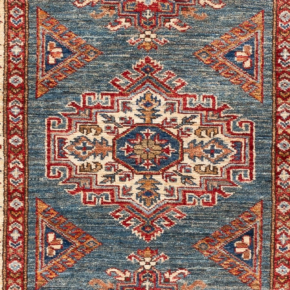 Biegacz Dywan Ziegler - Kazak - 245 x 79 cm - wielokolorowy