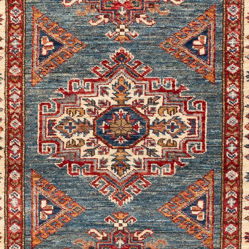 Biegacz Dywan Ziegler - Kazak - 246 x 75 cm - wielokolorowy