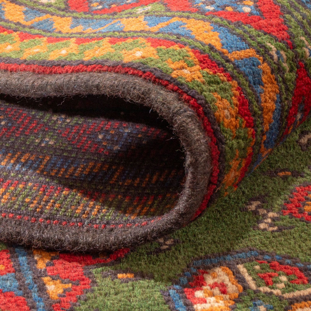 Dywan afgański - Filpa - 298 x 200 cm - zielona