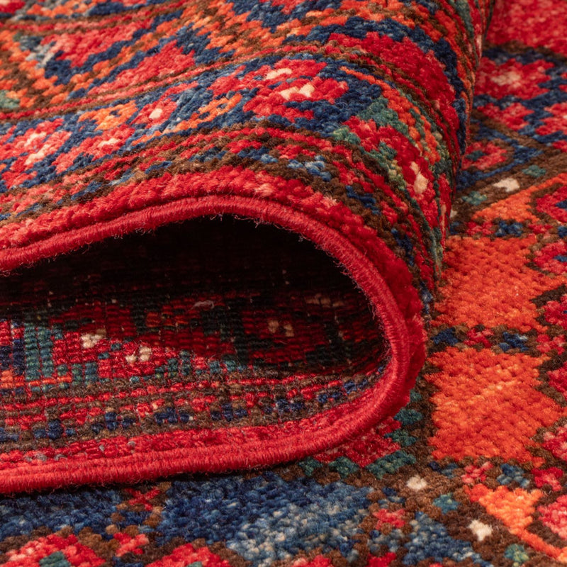 Biegacz Dywan afgański - 220 x 87 cm - czerwony