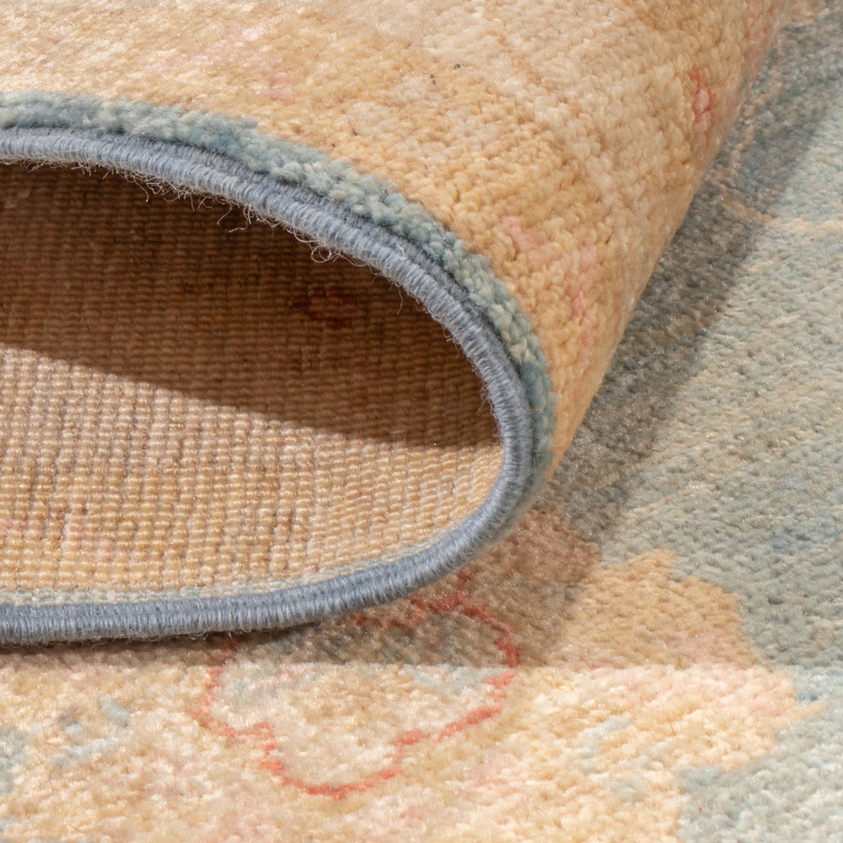 Biegacz Dywan Zieglera - 396 x 121 cm - jasnoniebieski