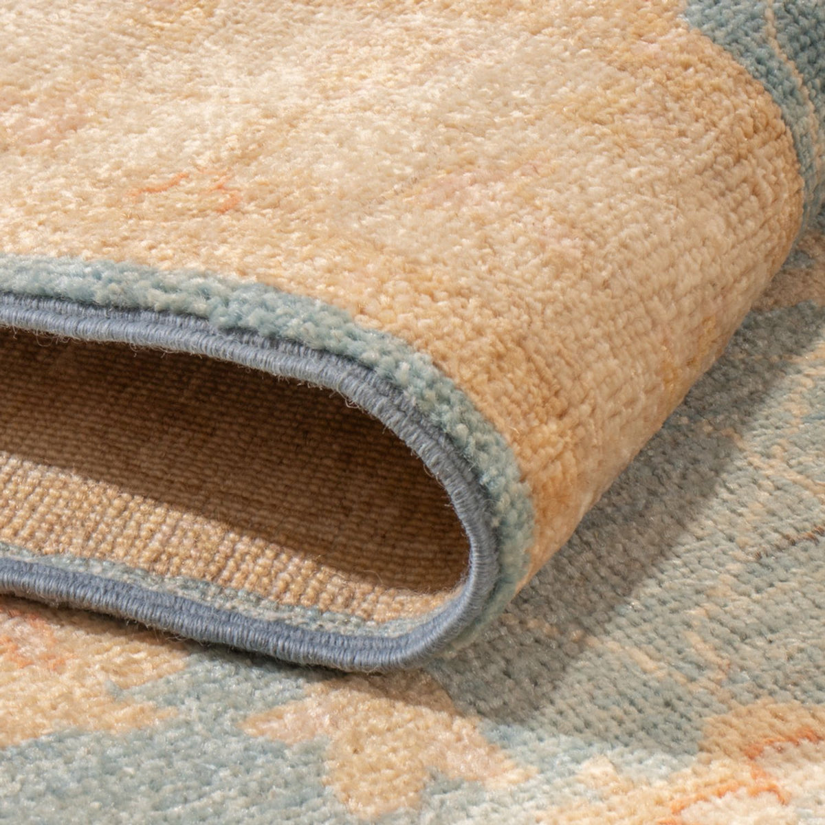 Biegacz Dywan Zieglera - 393 x 81 cm - jasnoniebieski