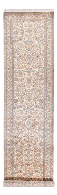 Biegacz Jedwabny dywan - Kashmir Silk - 447 x 98 cm - kremowy