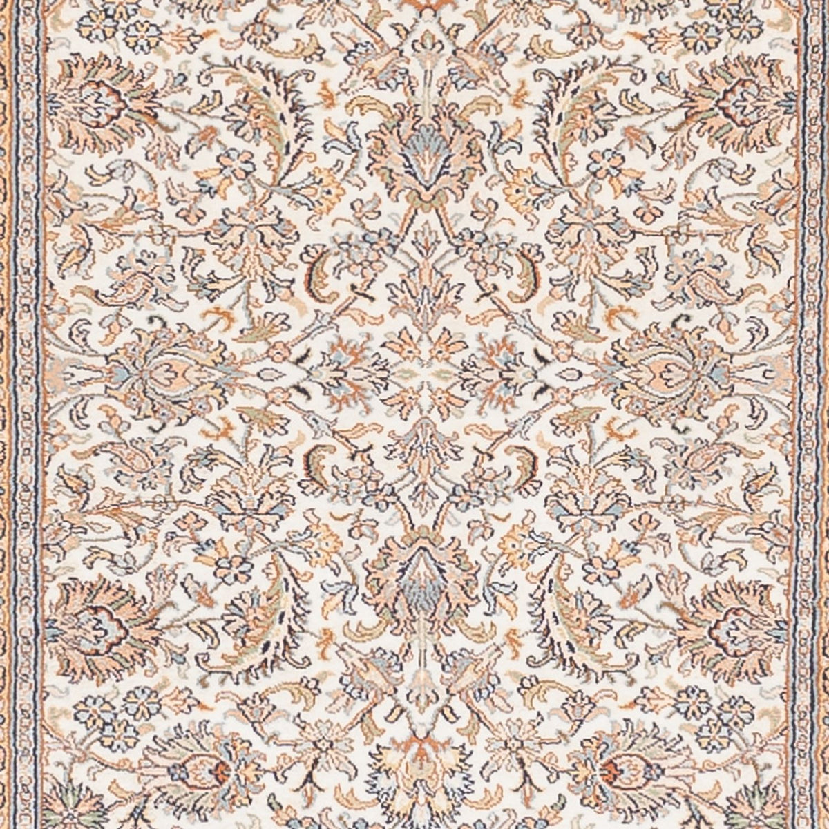Biegacz Jedwabny dywan - Kashmir Silk - 447 x 98 cm - kremowy