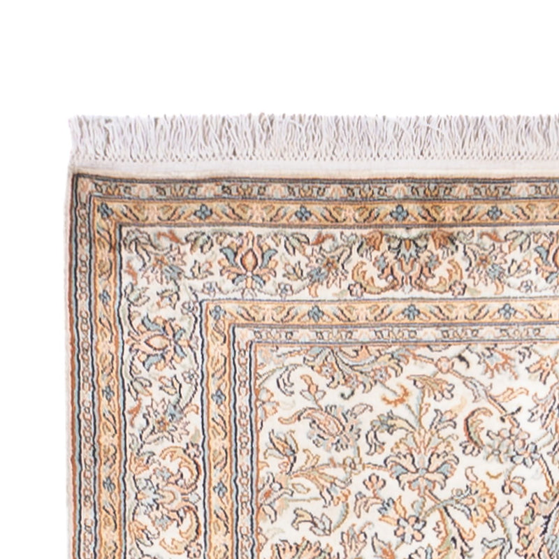 Biegacz Jedwabny dywan - Kashmir Silk - 447 x 98 cm - kremowy
