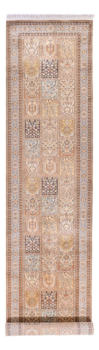 Biegacz Jedwabny dywan - Kashmir Silk - 452 x 97 cm - kremowy