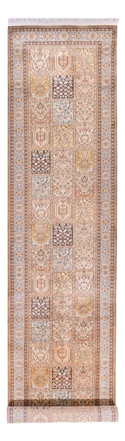 Biegacz Jedwabny dywan - Kashmir Silk - 452 x 97 cm - kremowy