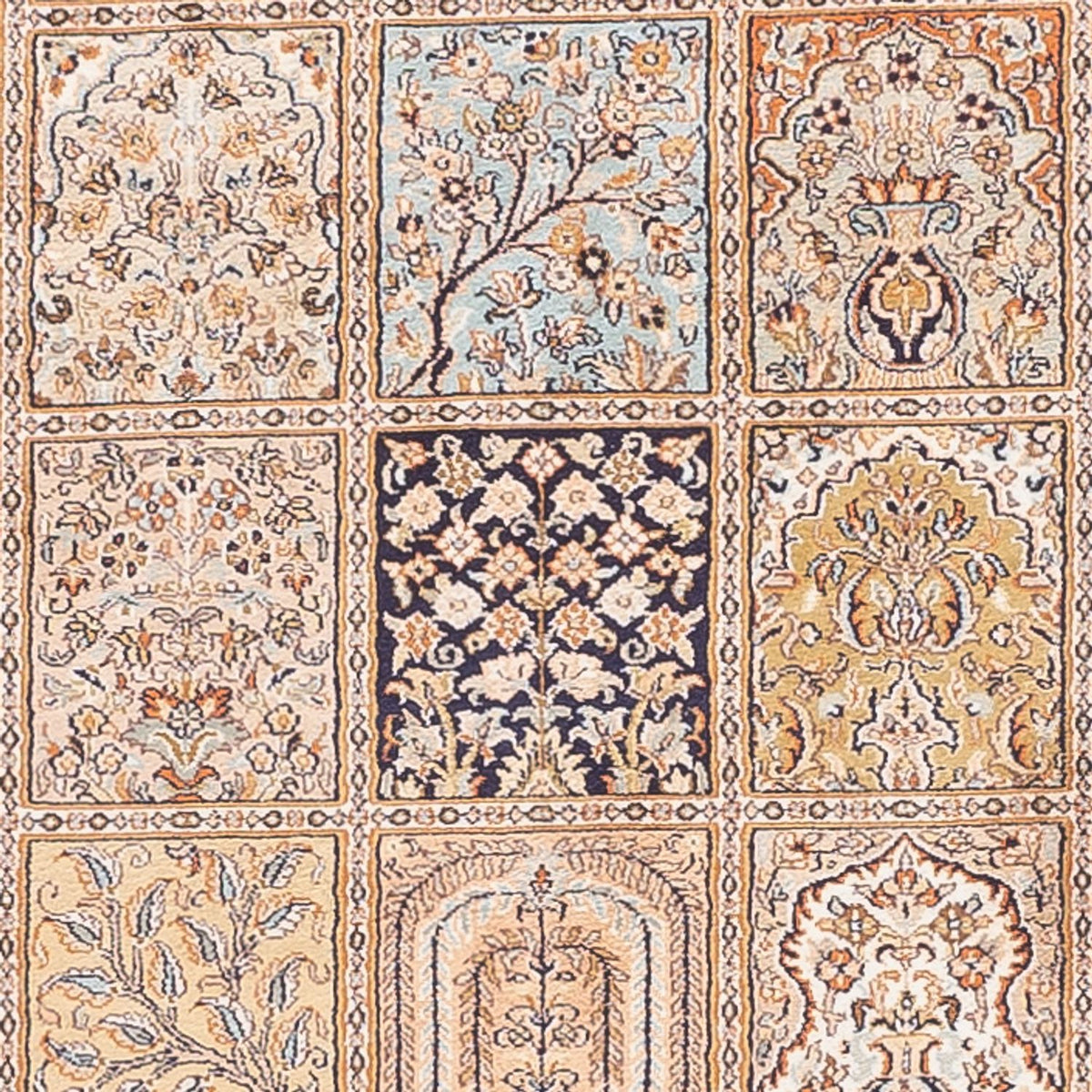 Biegacz Jedwabny dywan - Kashmir Silk - 452 x 97 cm - kremowy