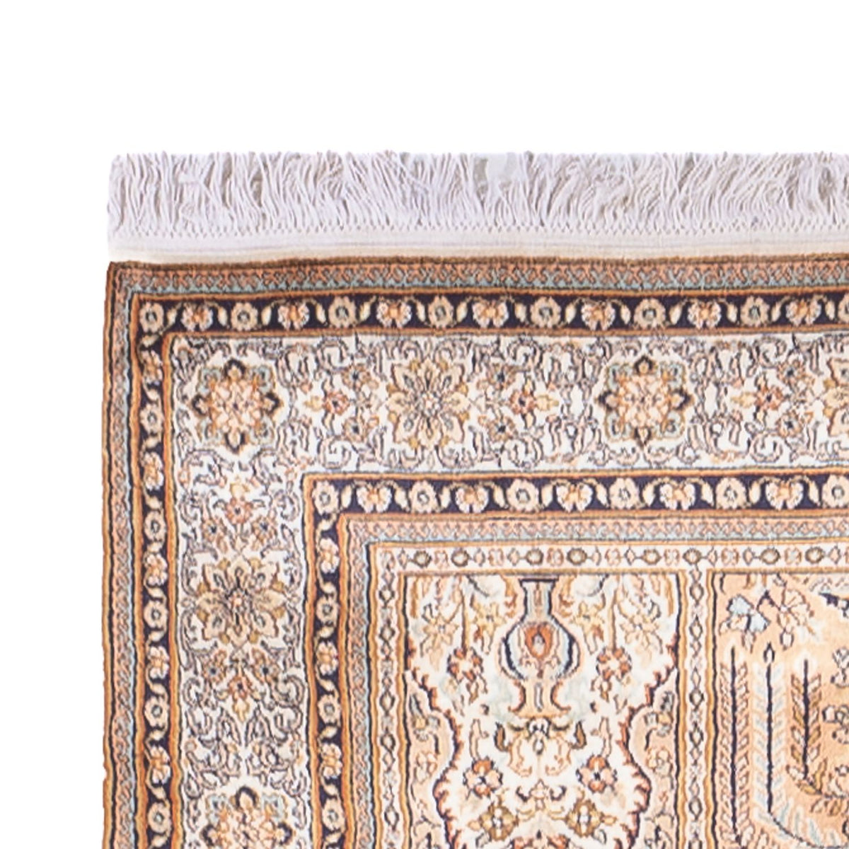Biegacz Jedwabny dywan - Kashmir Silk - 452 x 97 cm - kremowy