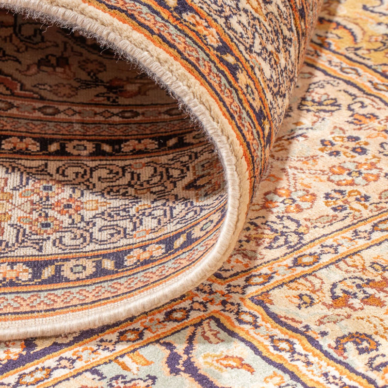 Biegacz Jedwabny dywan - Kashmir Silk - 452 x 97 cm - kremowy