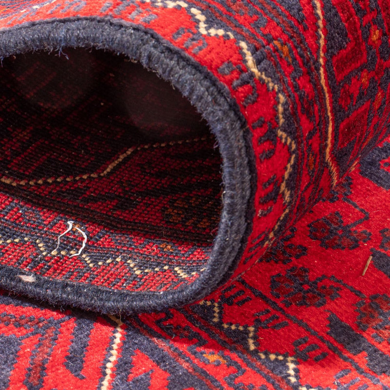 Biegacz Afgański dywan - Kunduz - 945 x 78 cm - czerwony