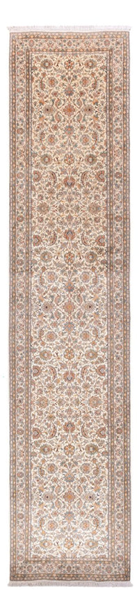 Biegacz Jedwabny dywan - Kashmir Silk - 444 x 94 cm - beżowy