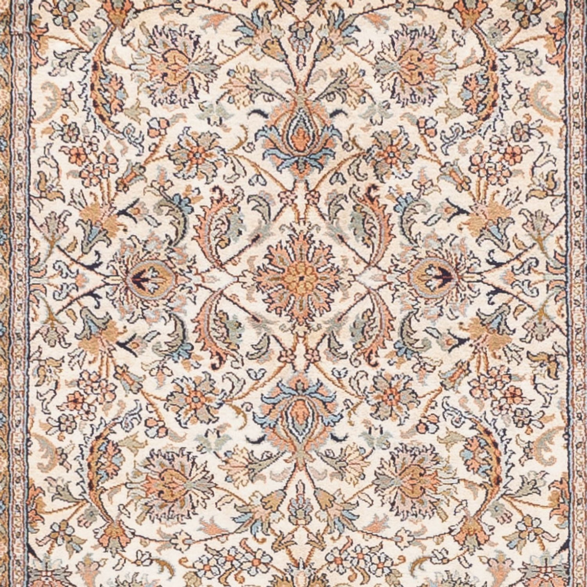 Biegacz Jedwabny dywan - Kashmir Silk - 444 x 94 cm - beżowy