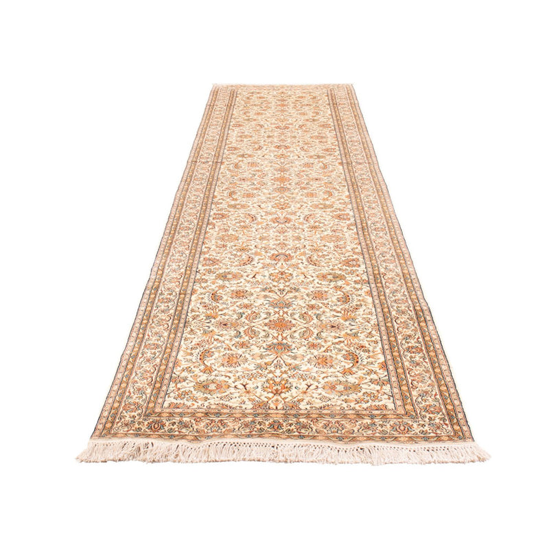 Biegacz Jedwabny dywan - Kashmir Silk - 444 x 94 cm - beżowy